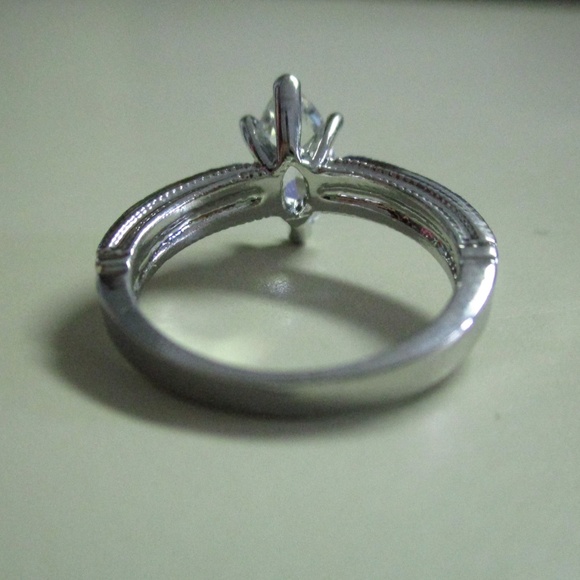 Classic Marquise Solitaire Diamond Ring - Picture 3 of 7